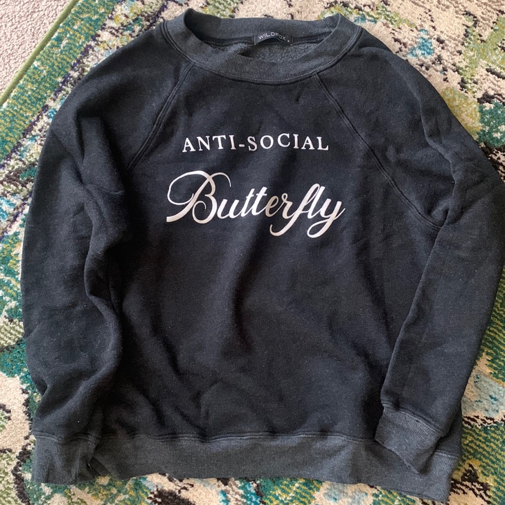 Comfy Wildfox sweatshirt for the Antisocial Butterfly